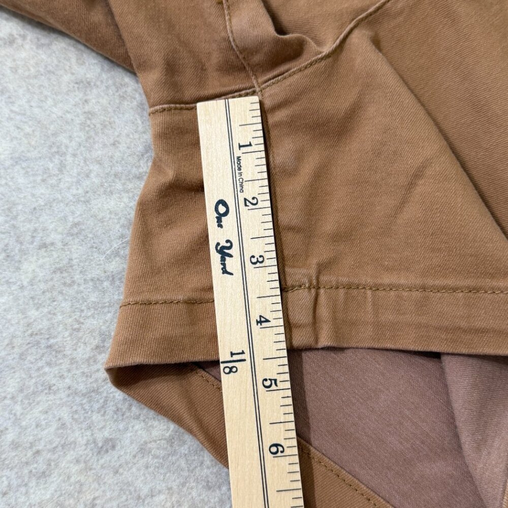 KUT From The Kloth Trouser Shorts Tan Mid Rise Stretch Casual Size 8 - Picture 13 of 15